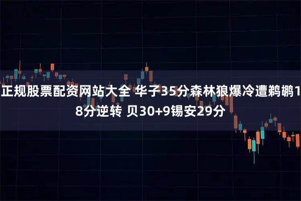 正规股票配资网站大全 华子35分森林狼爆冷遭鹈鹕18分逆转 贝30+9锡安29分